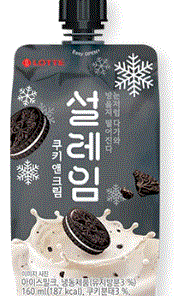 LOTTE SEOLEIM COOKIE & CREAM 160ML