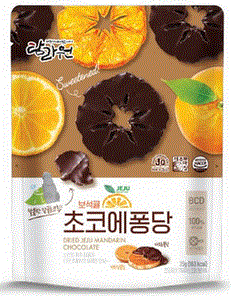 JEJU NATURAL FOOD DRIED JEJU MANDARIN CHOCO 35G